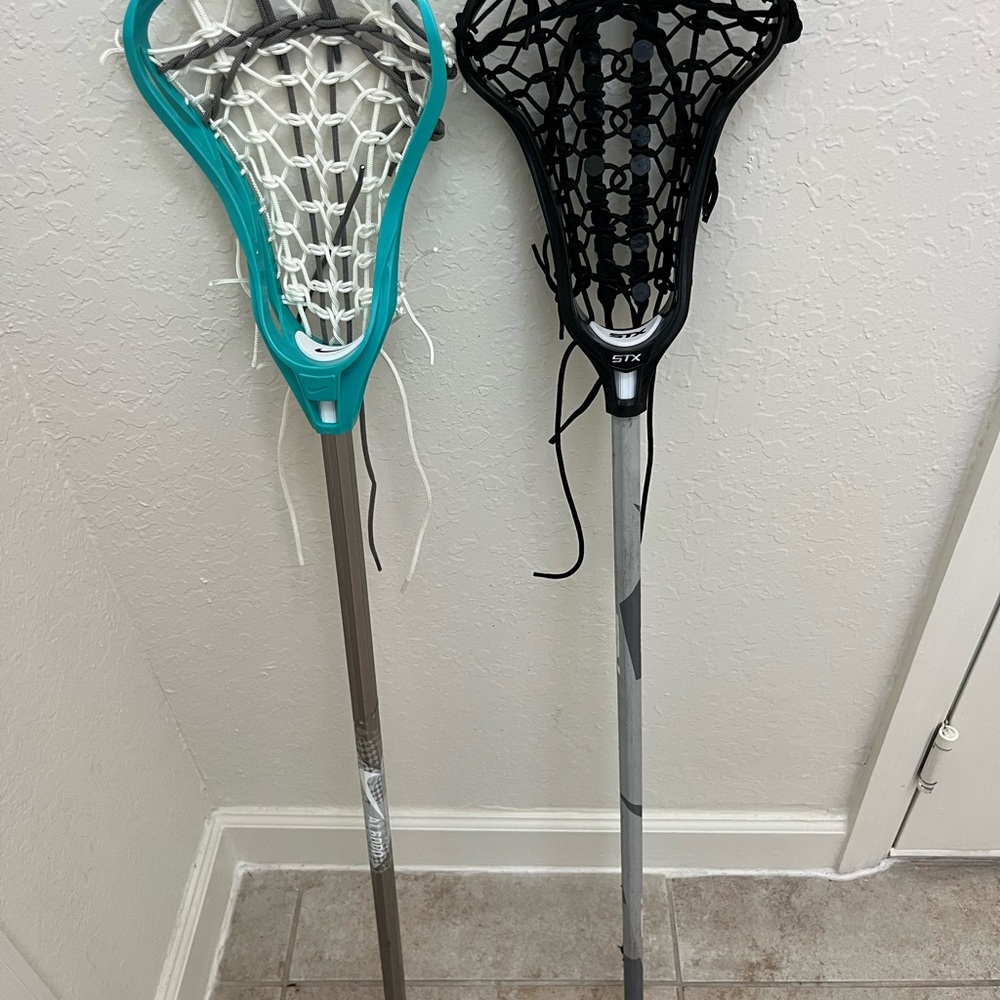 Nike and STX women’s lacrosse sticks